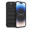 Magic Shield Case for iPhone 14 Pro Max flexible armored cover μαύρο