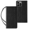 Magnet Strap Case for Samsung Galaxy A34 5G Flip Wallet Mini Lanyard Stand Black