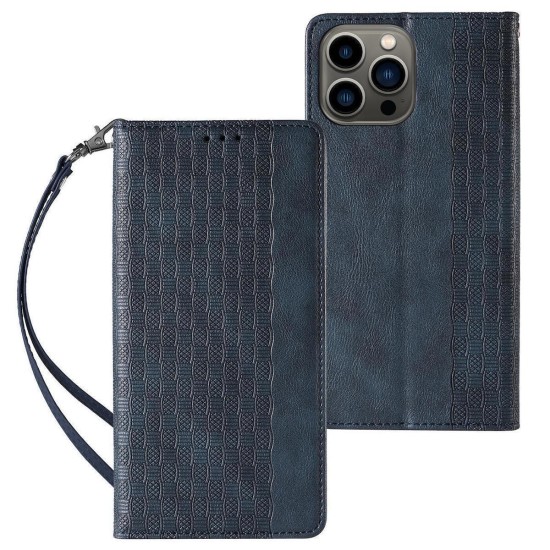Magnet Strap Case Case For Samsung Galaxy A34 5G Flip Wallet Mini Lanyard Stand Blue Magnet Strap Case Case For Samsung Galaxy A34 5G Flip Wallet Mini Lanyard Stand Blue