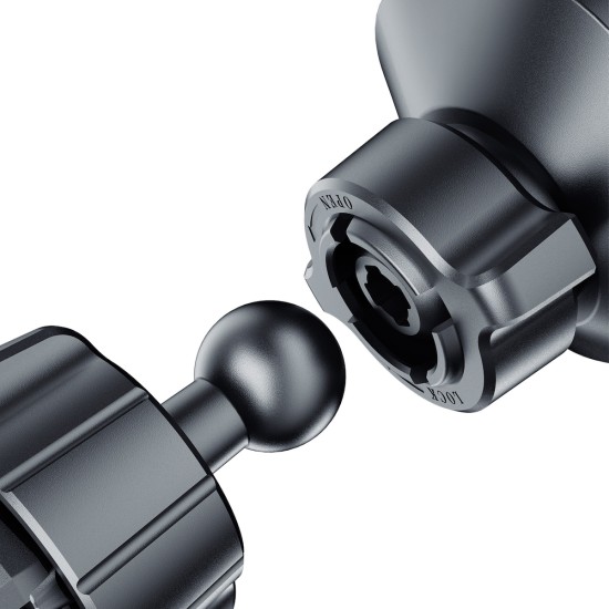Magnetic phone holder for the ventilation grille in the Dudao F6C+ car - black