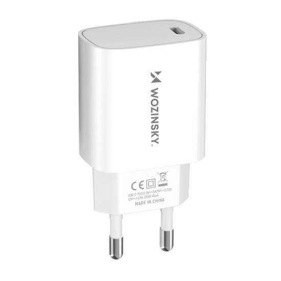 Wozinsky WGWCCW 20W USB-C wall charger WHITE