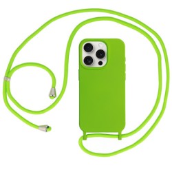 STRAP SILICONE CASE FOR IPHONE 14 PRO MAX DESIGN 1 GREEN