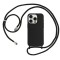 STRAP SILICONE CASE FOR IPHONE 15 DESIGN 1 BLACK
