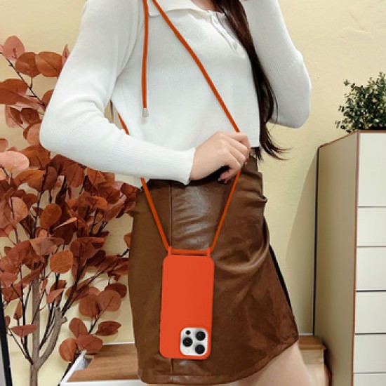 STRAP SILICONE CASE FOR IPHONE 15 DESIGN 1 ORANGE STRAP SILICONE CASE FOR IPHONE 15 DESIGN 1 ORANGE