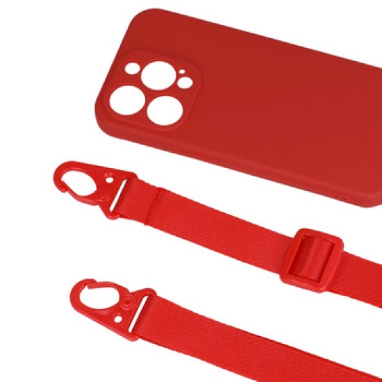 STRAP SILICONE CASE FOR IPHONE 11 DESIGN 2 RED STRAP SILICONE CASE FOR IPHONE 11 DESIGN 2 RED