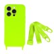 STRAP SILICONE CASE FOR IPHONE 14 DESIGN 2 LIME