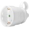 POWERTECH φις ρεύματος PT-887, 1x schuko, 16A, λευκό