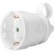 POWERTECH φις ρεύματος PT-887, 1x schuko, 16A, λευκό