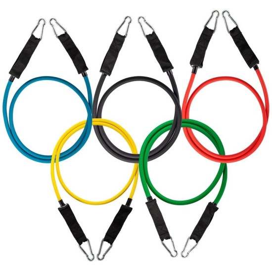 Wozinsky Λάστιχα Γυμναστικής 11 Pack Set Include 5 Stackable Exercise Bands (WRTS5-01)