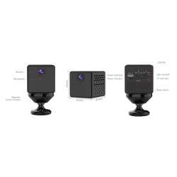 Vstarcam WiFi Mini κάμερα μπαταρίας CB73, 2MP, cloud/Micro SD Μαύρο