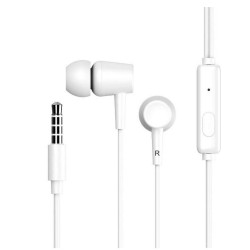 Ακουστικά Celebrat earphones G13 με μικρόφωνο, 10mm, 1.2m, λευκό