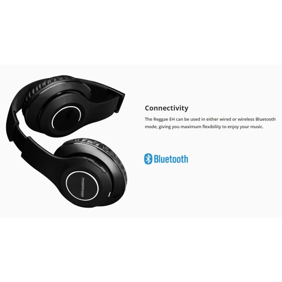 Rockrose headphones RRWE06, Wireless & wired, BT 5.0, Μαύρο