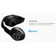 Rockrose headphones RRWE06, Wireless & wired, BT 5.0, Μαύρο