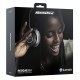 Rockrose headphones RRWE06, Wireless & wired, BT 5.0, Μαύρο