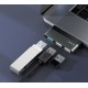 Usams USB Type-C hub SJ461, 1x USB 3.0, 2x USB 2.0, Γκρι