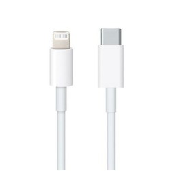 Apple USB-C Type C TO Lightning MQGJ2ZM/A A1703 Καλώδιο Φόρτισης-Data 1m Λευκό