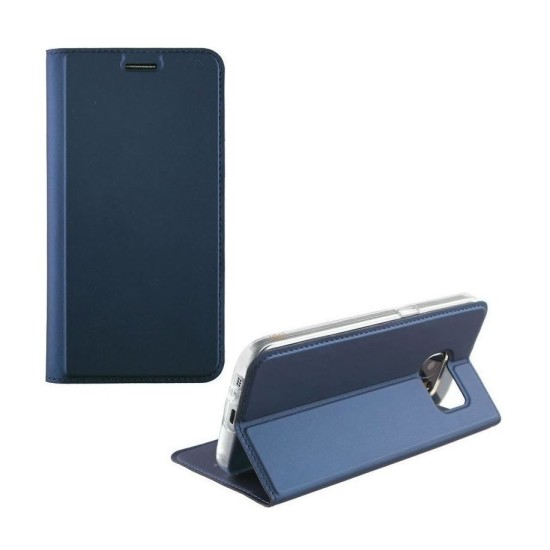 IDOL 1991 Θήκη για Samsung S7 Edge G935 Prime Book Magnet Stand Dark Μπλε