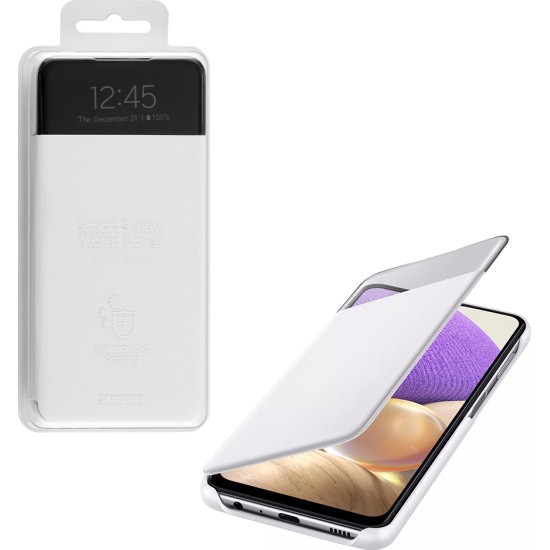 Θήκη Samsung A32 5G A326 S View Wallet Cover EF-EA326PWEGEE Packing Original Λευκό Θήκη Samsung A32 5G A326 S View Wallet Cover EF-EA326PWEGEE Packing Original Λευκό