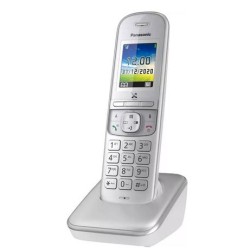 Panasonic Cordless KX-TGH710JTB EU (Με έγχρωμη οθόνη) Ασημί
