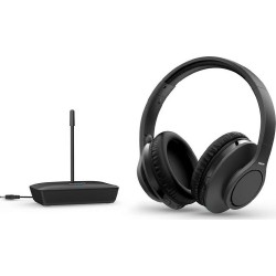 Ασύρματα Ακουστικά Stereo Philips TAH6005BK/10 για Τηλεοράσεις και Ηχοσυστήματα 20 mW 3,5mm 100μ Εμ