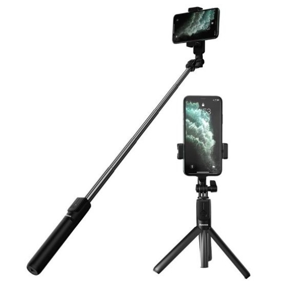 Baseus Bluetooth selfie stick & τρίποδο SUDYZP-F01, Μαύρο