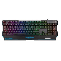 Πληκτρολόγιο Sades Gaming Keyboard Neo Blademail, RGB Backlit, Membrane Μαύρο