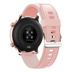 HiFuture Smartwatch HiWave, 1.3", IP68, heart rate monitor, Ροζ/Χρυσό