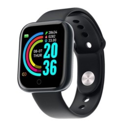 No Brand Smartwatch T80, 36MM, Bluetooth, IP67 Μαύρο