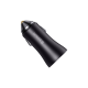 Baseus Car Charger Golden Contactor Max - USB + Type C - QC PD 60W (CGJM000113) dark grey