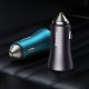 Baseus Car Charger Golden Contactor Max - USB + Type C - QC PD 60W (CGJM000113) dark grey