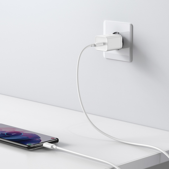 Baseus Super Si 1C Wall charger - Type C - QC 3.0 PD 25W 3A with Type C to Type C cable (TZCCSUP-L0