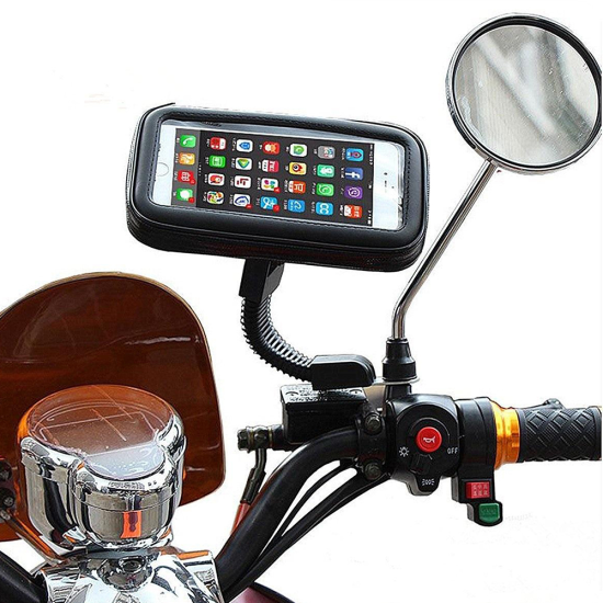 Motorcycles holder - waterproof on mirror 7,0