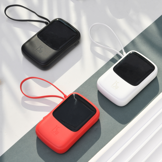 BASEUS POWER BANK 10000MAH QPOW - 2XUSB + TYPE C - 3A 15W WITH TYPE C (PPQD-A02) Λευκό