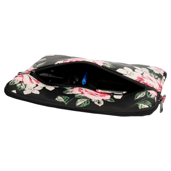 WONDER SLEEVE LAPTOP 15-16 INCHES BLACK AND ROSES