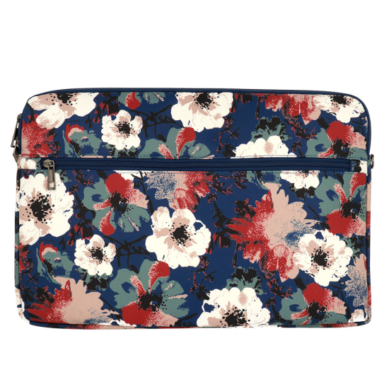 WONDER SLEEVE LAPTOP 13-14 INCHES BLUE AND CAMELLIAS WONDER SLEEVE LAPTOP 13-14 INCHES BLUE AND CAMELLIAS