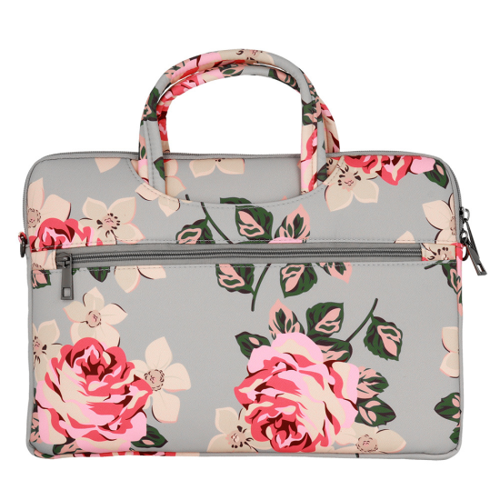 WONDER BRIEFCASE LAPTOP 17 INCHES GREY AND ROSES