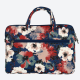 Wonder Briefcase Laptop 17 inches blue and camellias Wonder Briefcase Laptop 17 inches blue and camellias