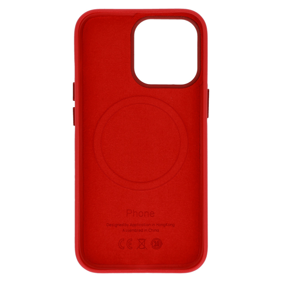 MagSafe Leather Case Iphone 14 Pro Red MagSafe Leather Case Iphone 14 Pro Red