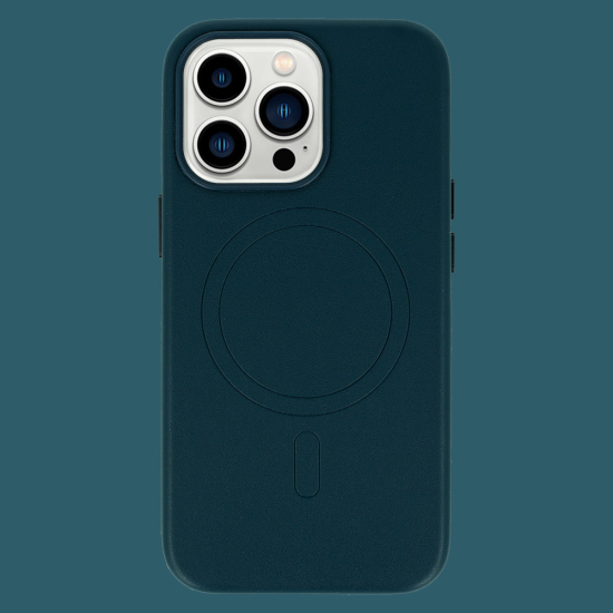 MagSafe Leather Case Iphone 14 Pro Navy MagSafe Leather Case Iphone 14 Pro Navy