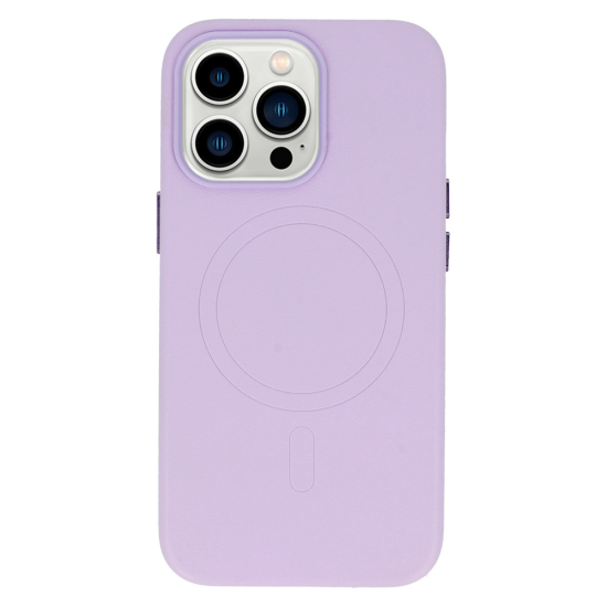MagSafe Leather Case Iphone 14 Pro Max Violet MagSafe Leather Case Iphone 14 Pro Max Violet