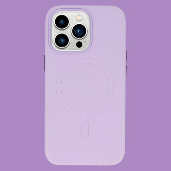 MagSafe Leather Case Iphone 14 Pro Max Violet MagSafe Leather Case Iphone 14 Pro Max Violet