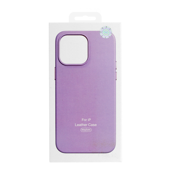 MagSafe Leather Case Iphone 14 Purple