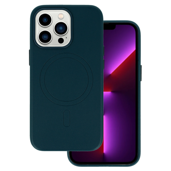 MagSafe Leather Case Iphone 14 Navy MagSafe Leather Case Iphone 14 Navy