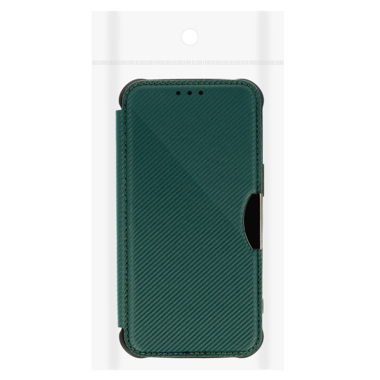 Razor Carbon Book Case for Samsung Galaxy A34 5G dark green
