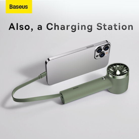 Baseus Fan Flyer Turbine power bank 4000mAh with Lightning cable (ACFX010006) green Baseus Fan Flyer Turbine power bank 4000mAh with Lightning cable (ACFX010006) green