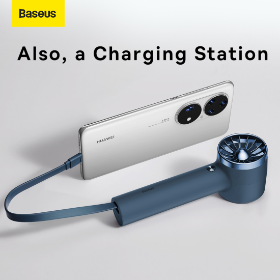 Baseus Fan Flyer Turbine power bank 4000mAh with Type C cable (ACFX010103) blue