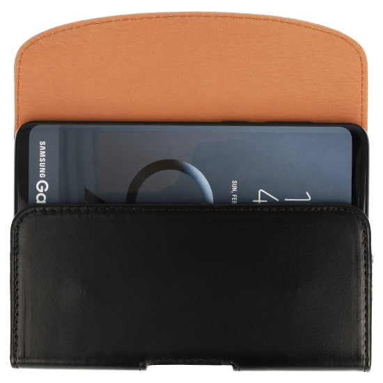 TELONE VIVA BELT HOLSTER (SIZE 10) FOR IPHONE 5/NOKIA 215 4G/225/5310 2020 BLACK, LEATHER