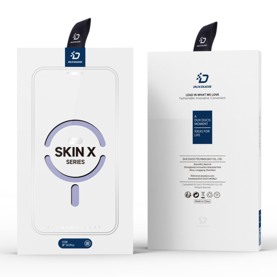 Dux Ducis Skin X Pro Book Δερματίνης Μωβ (iPhone 14 Pro Max)
