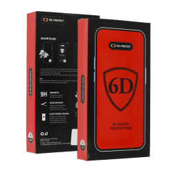 FULL GLUE 6D TEMPERED GLASS FOR IPHONE 14 PRO BLACK