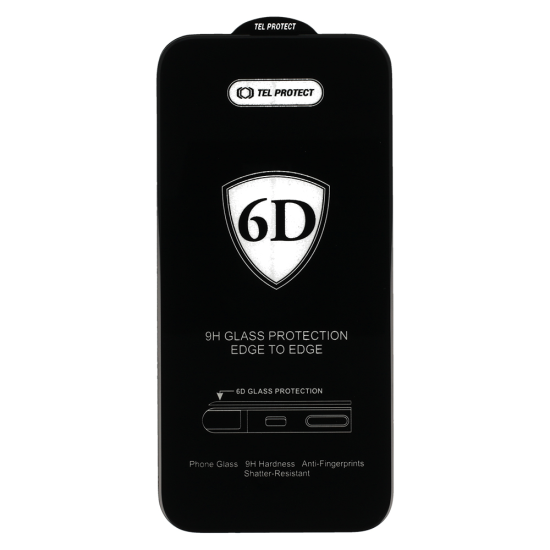 FULL GLUE 6D TEMPERED GLASS FOR IPHONE 14 PRO BLACK